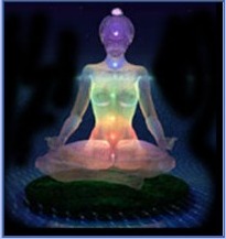 Multi-colored chakra visualization