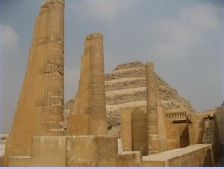 Colonnade of Lotus Columns at Saqqara, Egypt